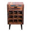 Solid Wood Wine Bottle Rack Brown