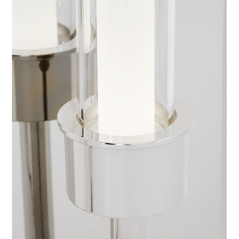 Linger 1 - Light LED Armed Sconce, Polished Nickel