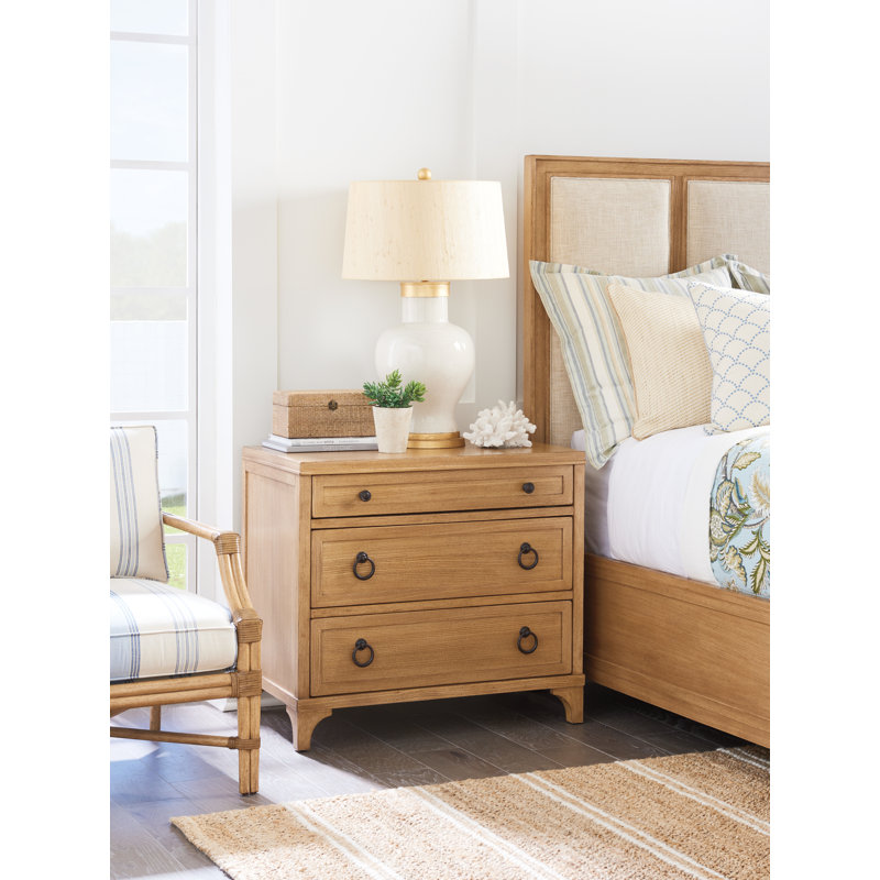 Newport 34'' W Wood Nightstand, Sandstone