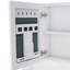Armoire murale 1 porte et 2 tablettes en bois massif pour rangement dans la cuisine, salle de bain, buanderie, tablettes réglables