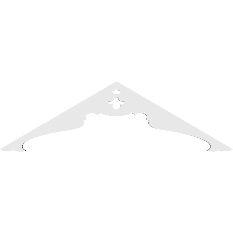 Heath Signature Urethane Gable Pediment, Primed Tan, 10.5"H x 36"W, 7/12