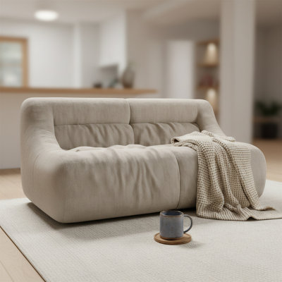 Canapé double en mousse à mémoire de forme, sans assemblage et facile à déplacer