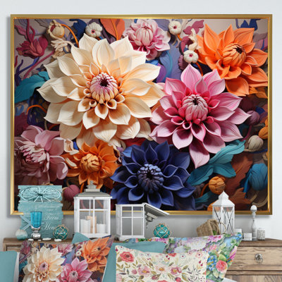 «Dahlia Dreams I» sur toile