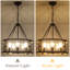 Lustre tambour 5 lumières à intensité variable Napeague-1260295035