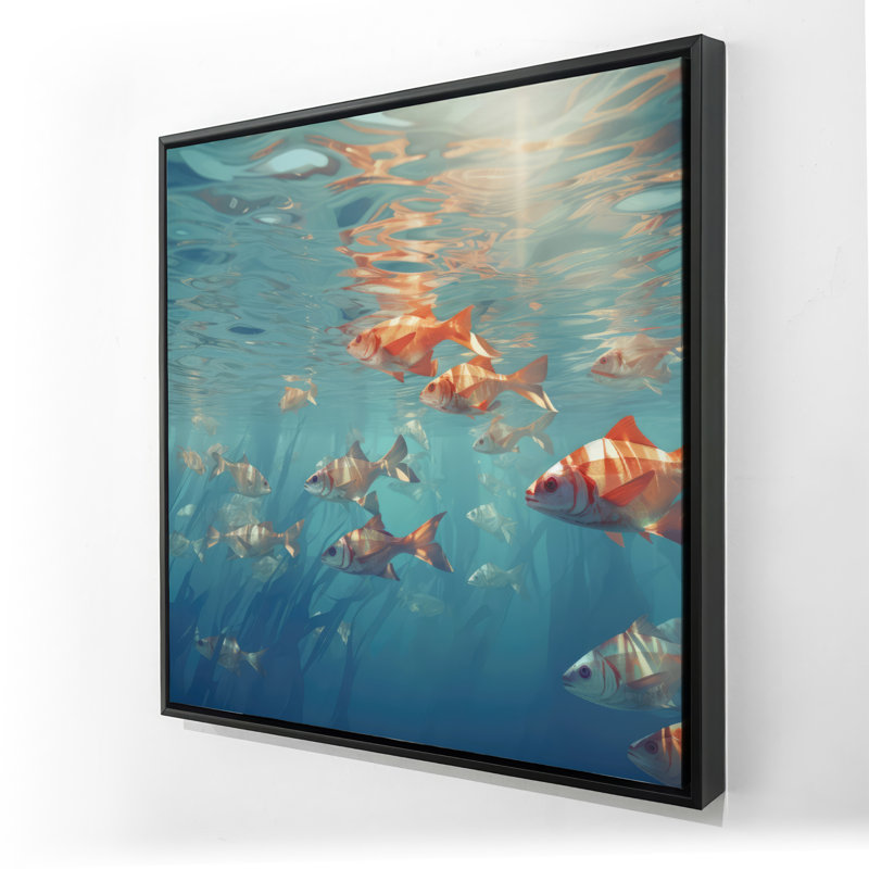 Surface tension - 36"x36" Framed canvas