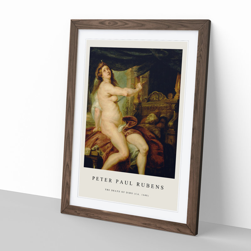 Sacrificing Dido by Peter Paul Rubens - Picture Frame Graphic Art, 36cm H x 27cm W x 2cm D