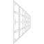 28.25'' H x 94.5'' W x 0.38'' D Expanded Cellular PVC Wainscot Panelling