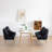 33.46'' H Velvet Upholstered Parsons Chair-969633144