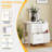 Dresser For Bedroom, 2 Storage Drawers, Anti-Tip Wide Fabric Closet Chests Organizer Tower Furniture With Wooden Top Metal Frame For Clothes, Kids Room, Living Room, Hallway, Entryway-1853157625