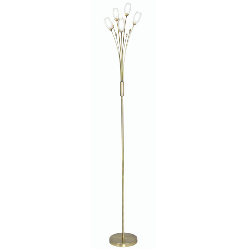 Newland 185.5cm Novelty Floor Lamp, Antique Brass