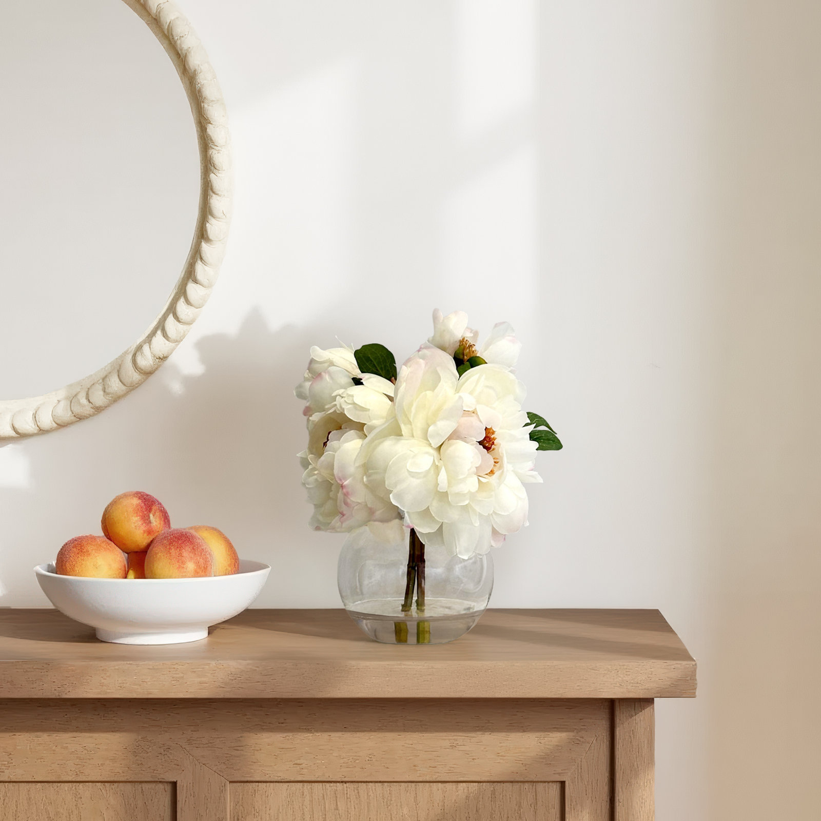 Peonies Centerpiece in Vase