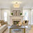Nichoel Modern Farmhouse 3-Light 2-Tier Linen Blend Drum Semi Flush Mount Ceiling Light