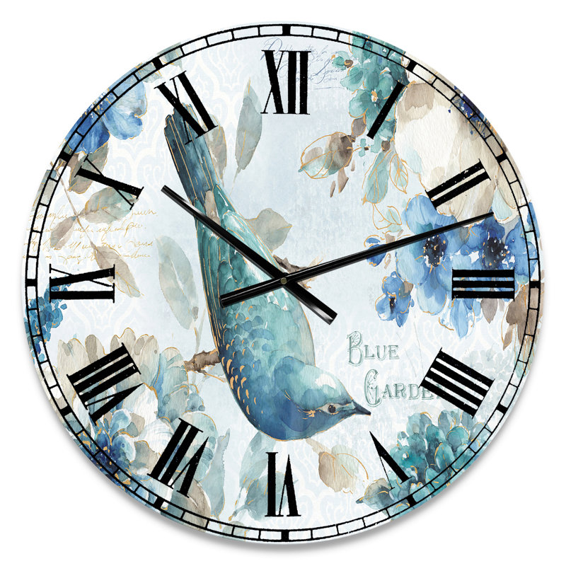 Indigold Bird Cottage Family V - Horloge murale traditionnelle, Petit
