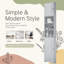 Tall Grey Corner Bathroom Storage Cabinet With 2 Doors And Adjustable Shelves | Gift Idea