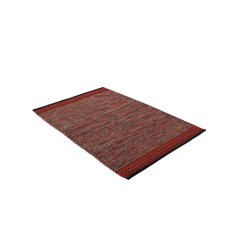 Kilim Mia Hand Woven Flatweave Cotton Orange Rug, Rectangle 200 x 290cm