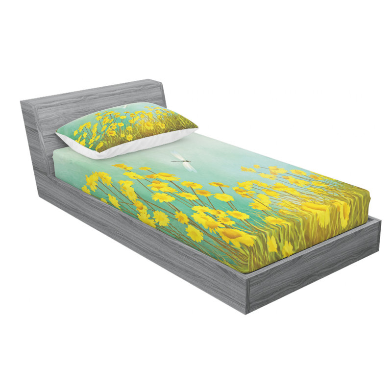 Microfiber Sheet Set, Twin Sheet Set with Fitted Sheet