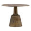 Golbez 32-Inch Round Aluminum Antique Brass Finished Pedestal Base Bistrotable-98537567-98537568