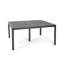 Table de salle à manger Riley, treillis en métal noir brillant, carré 61 po-121489363
