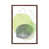 Classic Brown Wood Floater Framed