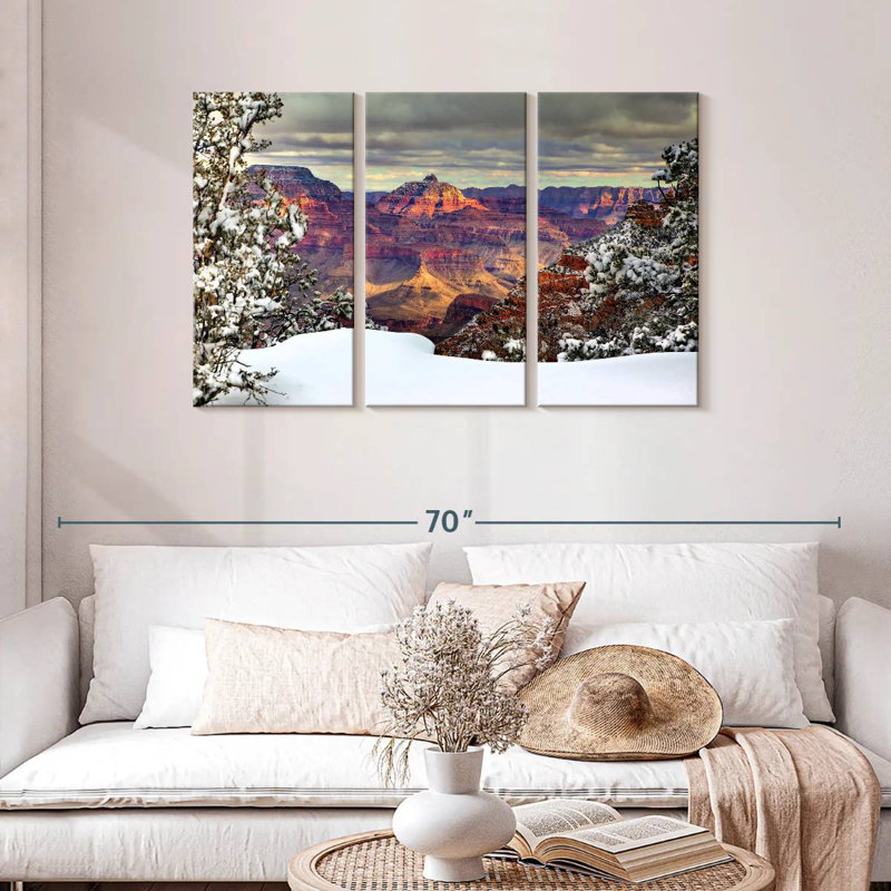 Alvord Snowy Grand Canyon I, H 28 po x l 45 po