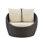 Abigeal Outdoor Weather Resistant Rattan Snuggle Chair