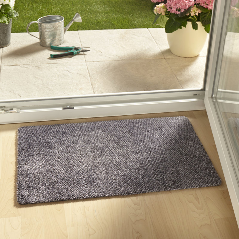 Clean & Go Doormat, Grey, Rectangular 45 x 67cm