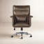 Fauteuil de direction en cuir véritable Savita-124527391