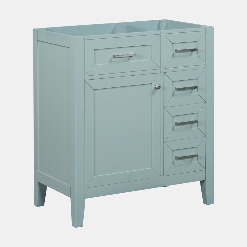 Base de meuble-lavabo simple 29,52 po seulement, Vert