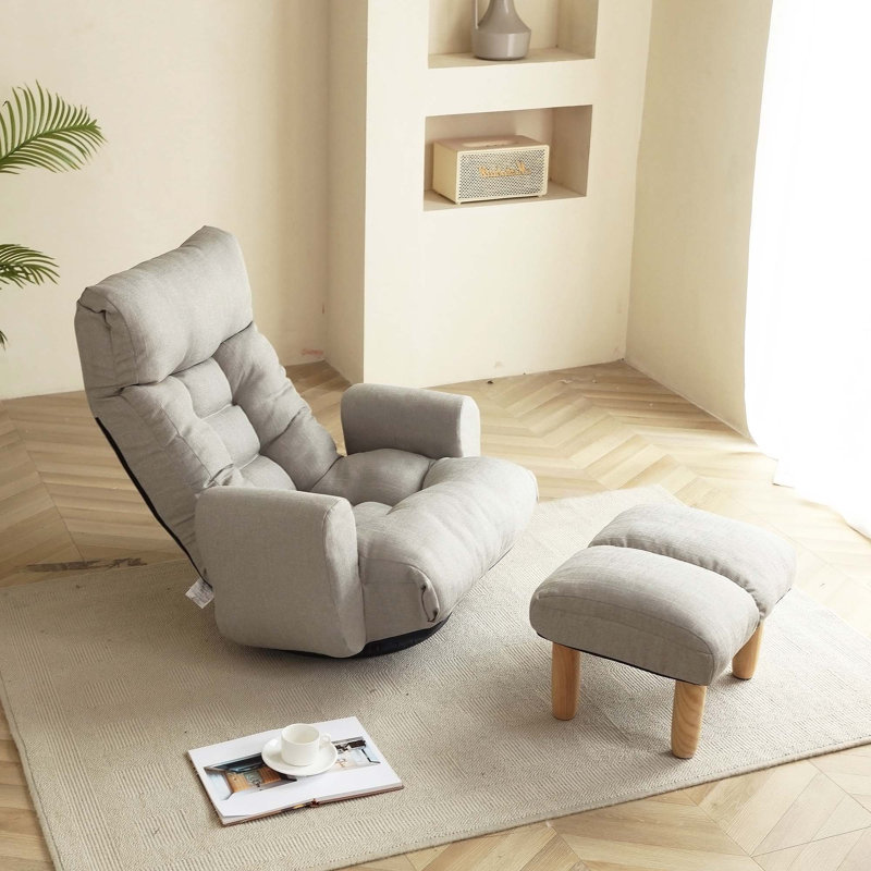 Versatile Rotatable Sofa Chair with Adjustable Head and Waist for Ultimate Relaxation