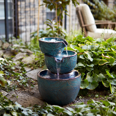 Fontaine en céramique 16,25 po x H 22,5 po
