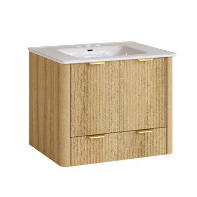 Ensemble de meuble-lavabo moderne avec lavabo Mid-Century