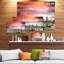 « miami coucher du soleil panoramique view », reproduction d’impression sur toile tendue-29496369