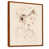 Toile avec cadre flottant brun