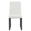 Ensemble de chaises d'appoint 4 pièces avec revêtement en polyuréthane et structure en fer, noir classique, pour la salle à manger ou le bureau