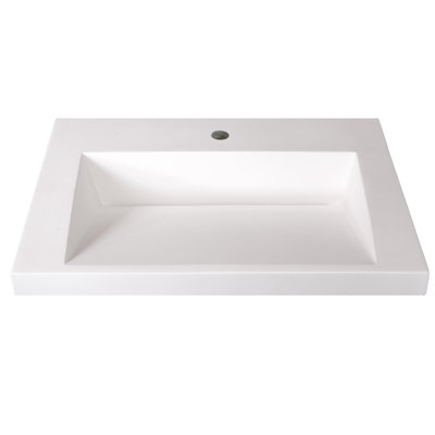Plateau de meuble-lavabo simple 25 po Ramp