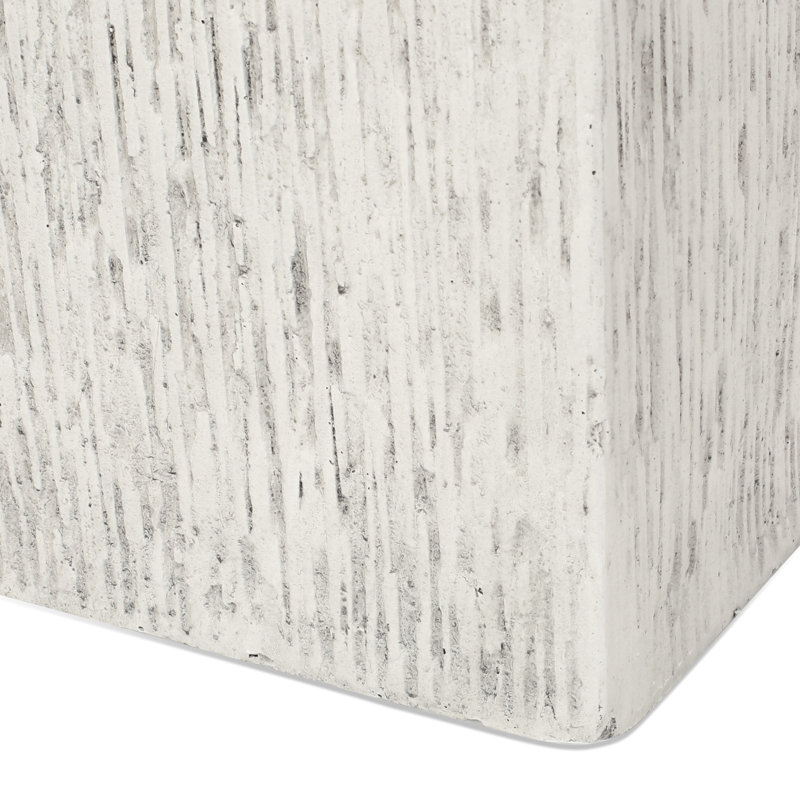 Magnesium Oxide Plant Holder - 8X8x20 In, 9.16 Lbs Antique White, Weather For Flowers, Herbs, Succulents, Vegetables No Assembly Required On Unboxing And Delivery 8"X8"X20" Garden Planter 9.16Lb &