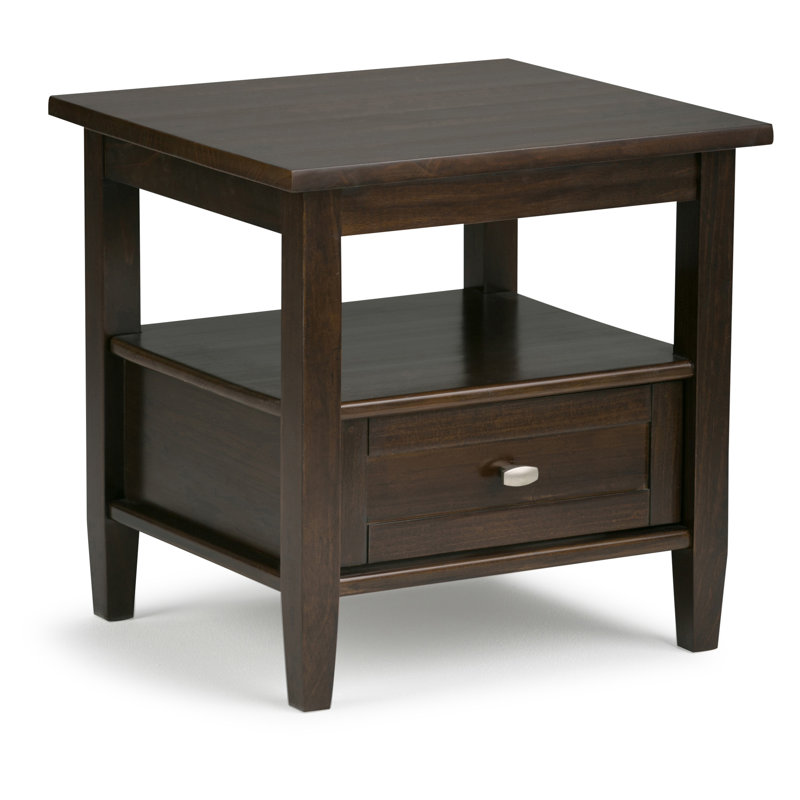 Table de bout Modern Modern, Brun tabac