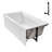 Streamline 66 in. x 34 in. Acrylic Right-Hand Drain Alcove Bathtub in Glossy White With External Drain-108366737