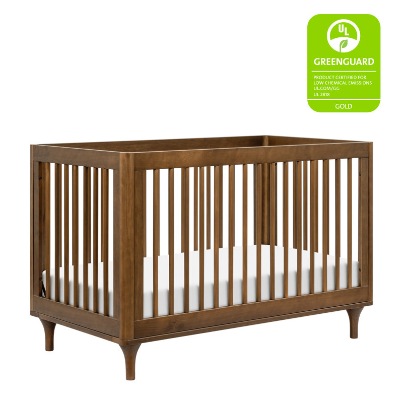 Lolly 3-in-1 Convertible Crib, Brown