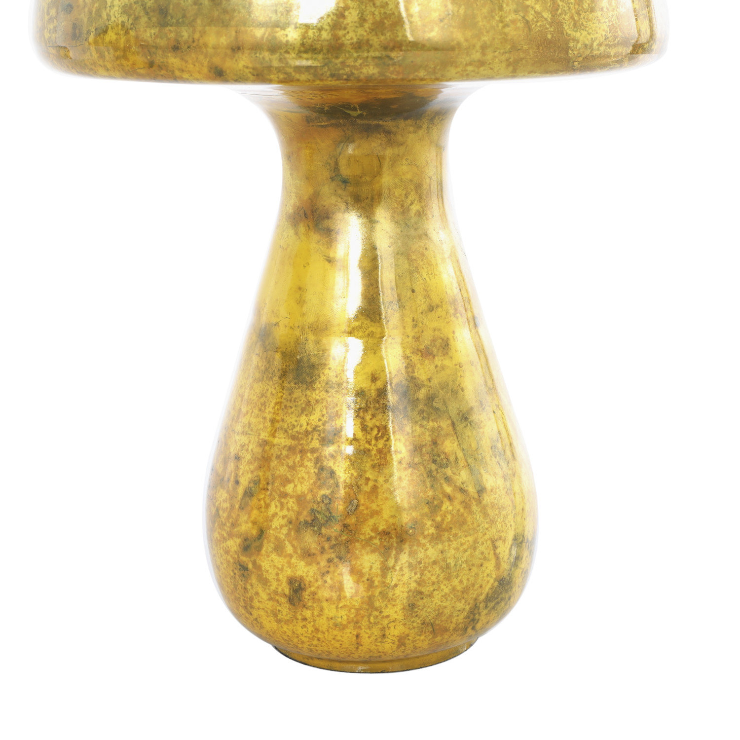 2-Piece Glass Mushroom Sculpture