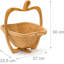  Solid Wood Basket