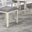 Ensemble de salle à manger 5 pièces pour table ronde et 4 chaises avec coussin en tissu