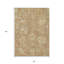 Tapis intérieur lavable damassé kaki et brun 8 pi x 10 pi