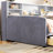 Gray Upholstered Twin Storage Bed With Side Shelf Drawer - Soft Velvet, Convenient,-1848747512