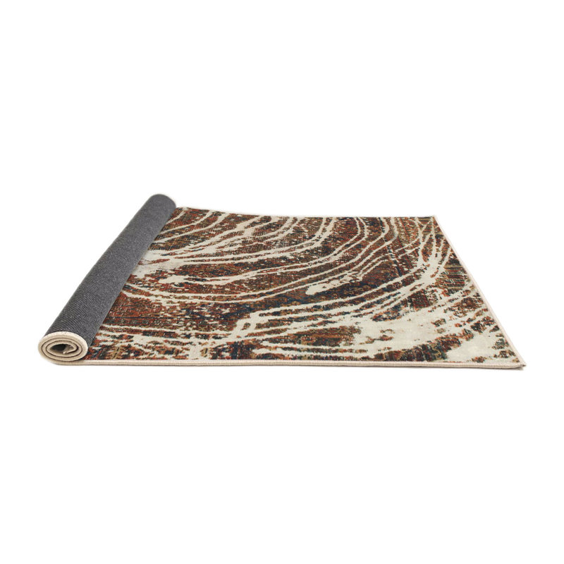 Tapis abstrait moderne 999, Rond 7 pi