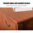 Brown Solid Wood Accent Cabinet-120673057