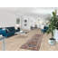 Tapis de couloir bleu en laine 2x10