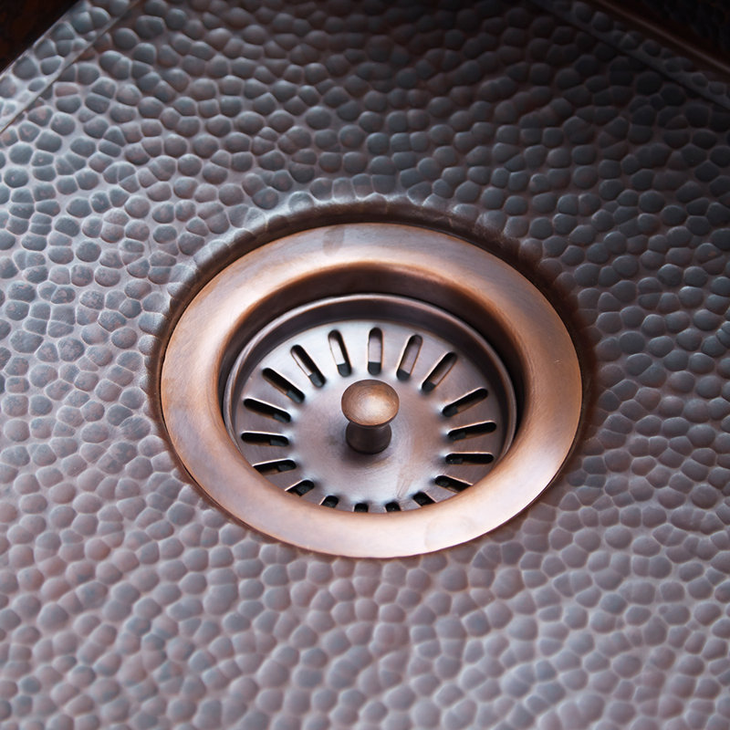 3.5'' Grid Kitchen Sink Drain, Solid Copper