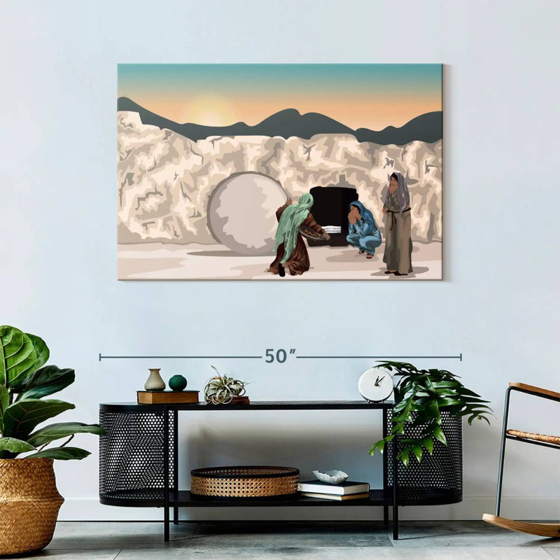Adella Women At Jesus' Tomb, 30" H x 45" W
