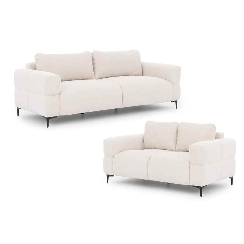 Cardea 2 - Piece Living Room Set, Cream